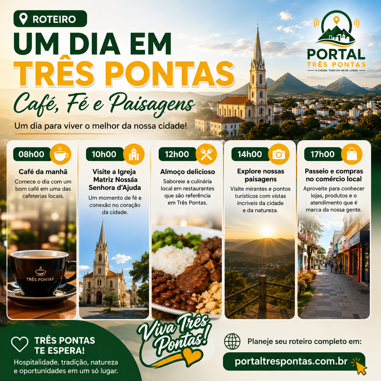 Roteiro de um dia em Três Pontas: café, fé e paisagens do Sul de Minas